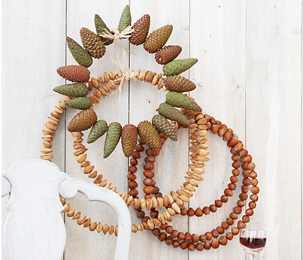 Natural looking wreath