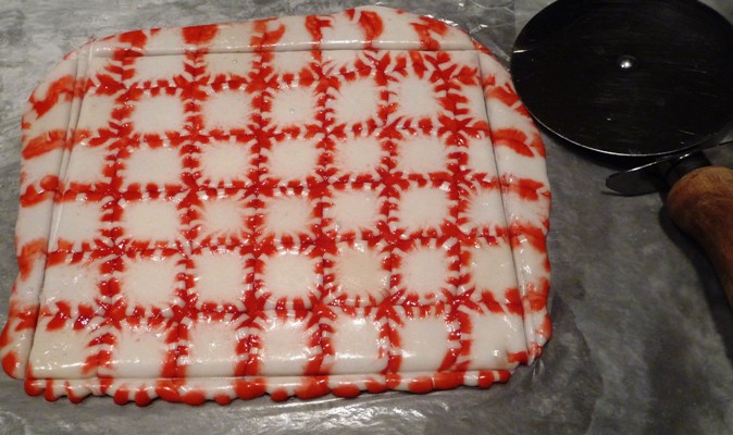 peppermint candy tray