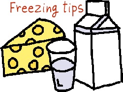 Freezing Milk and dairy