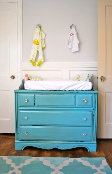 DIY baby changing table
