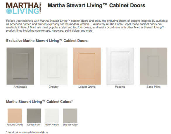 Martha Stewart refacing door option