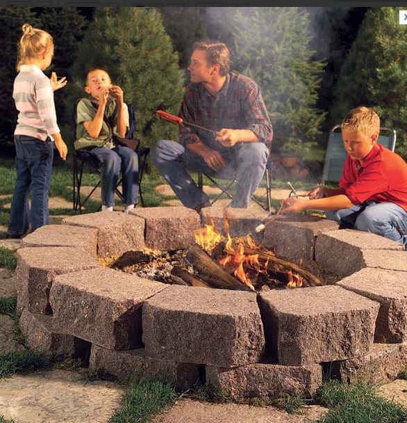 How to build an easy stone fire pit