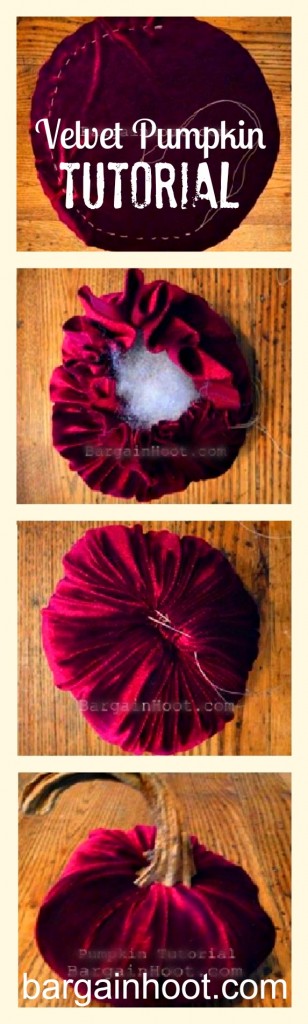 velvet pumpkin tutorial