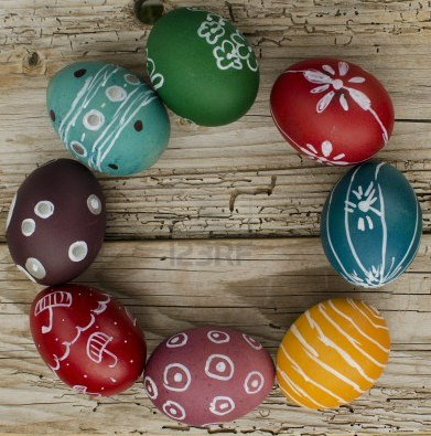 decorated eggs