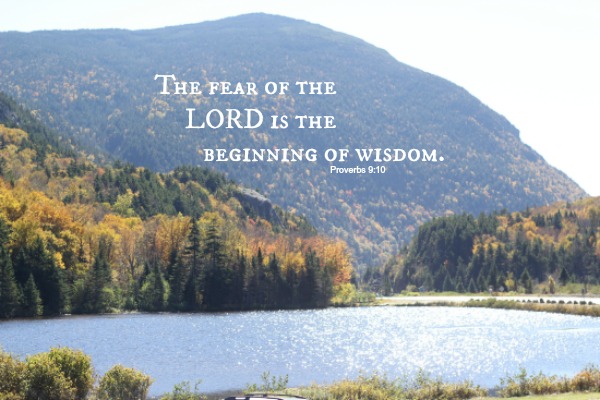 The fear of the Lord