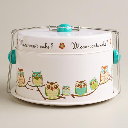 Owl cake carrier