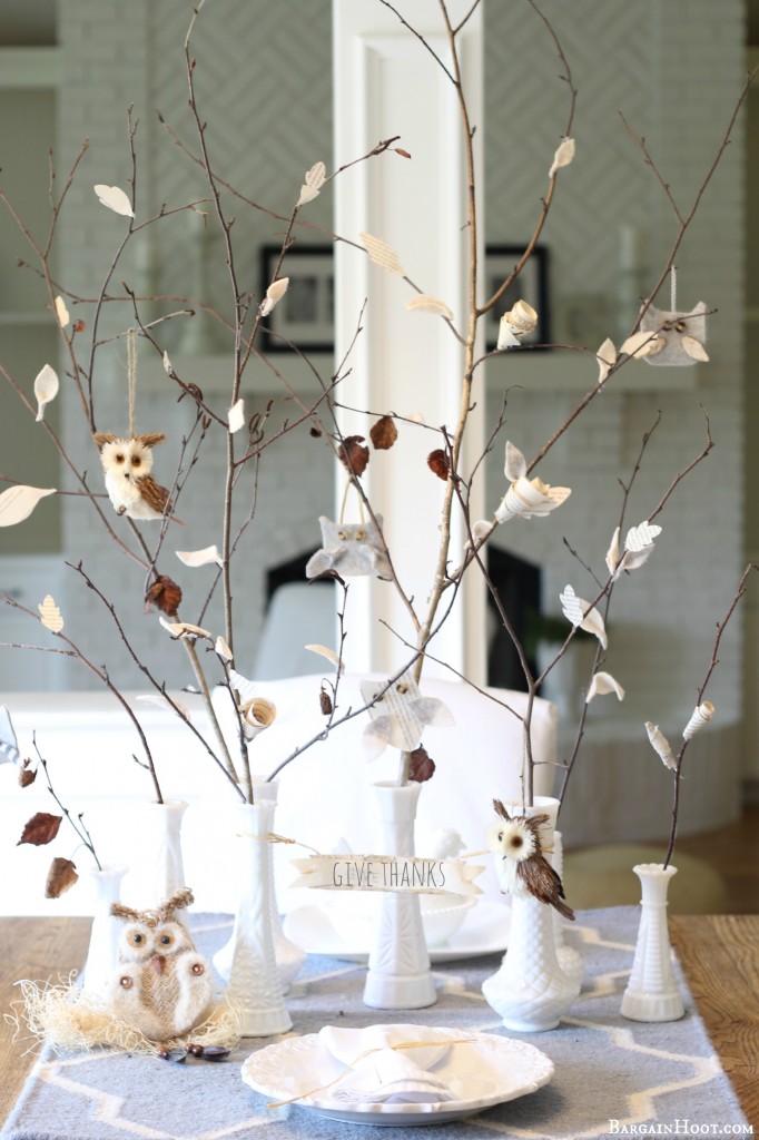 Thanksgiving table scape