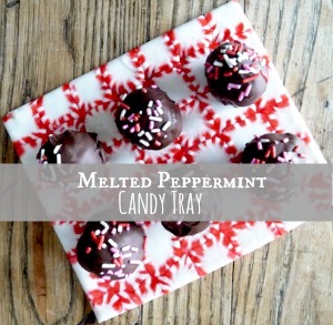 peppermint candy tray small