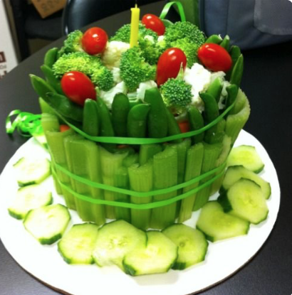 veggie birthday cake