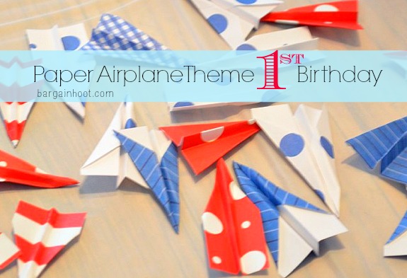 Paper Airplane theme 1st birthday